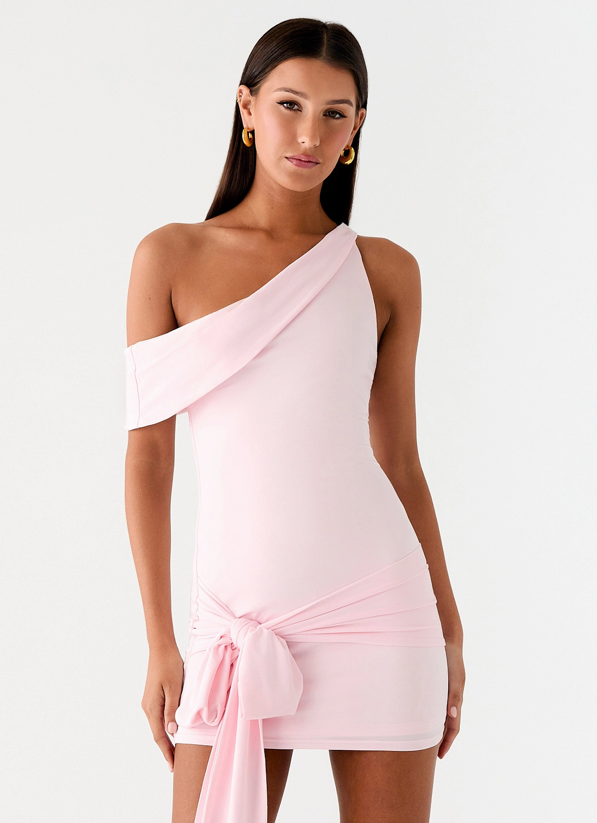 Warm Pink All Day Mini Dress - Baby Pink