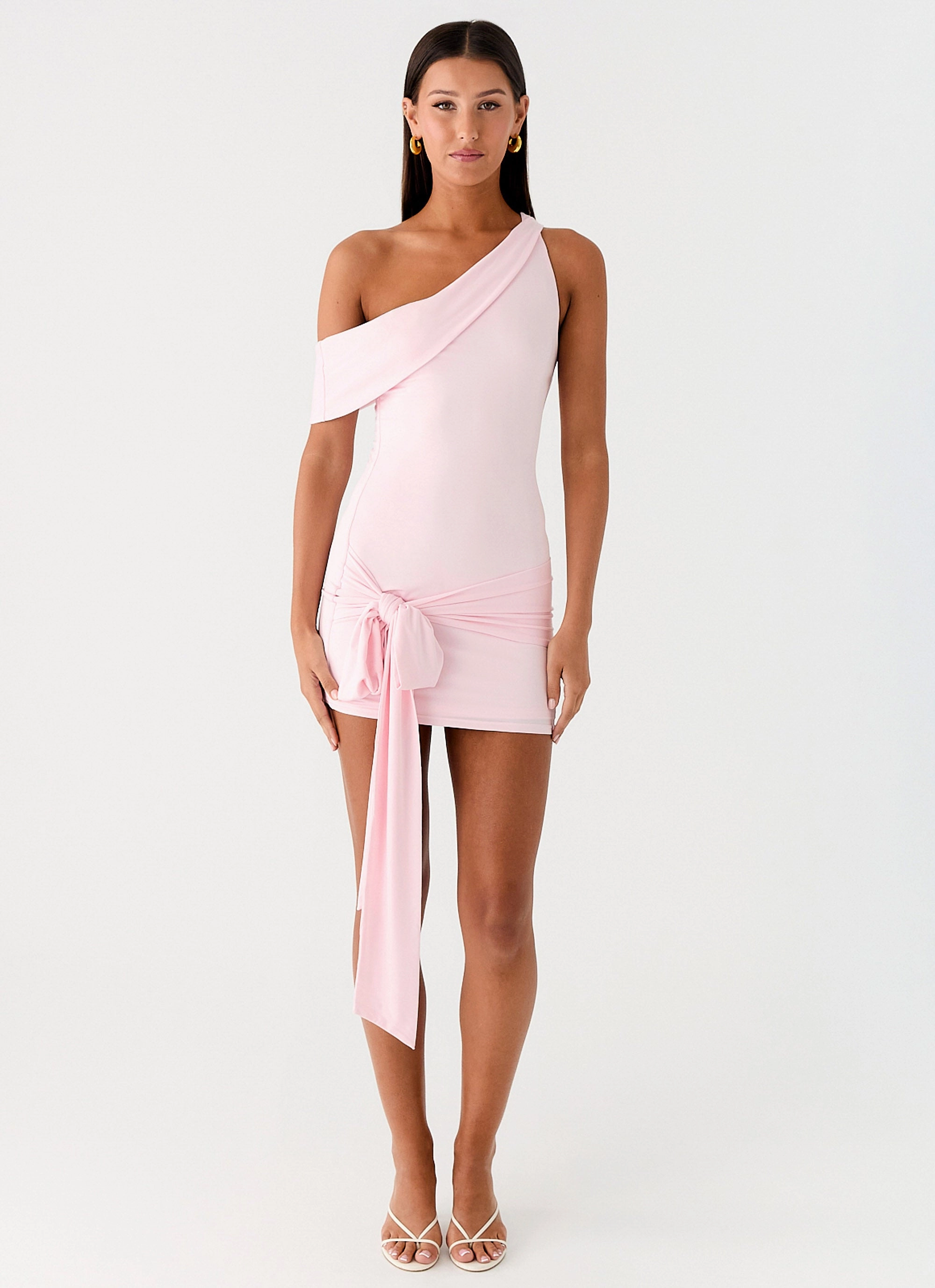 Family Vibe All Day Mini Dress - Baby Pink