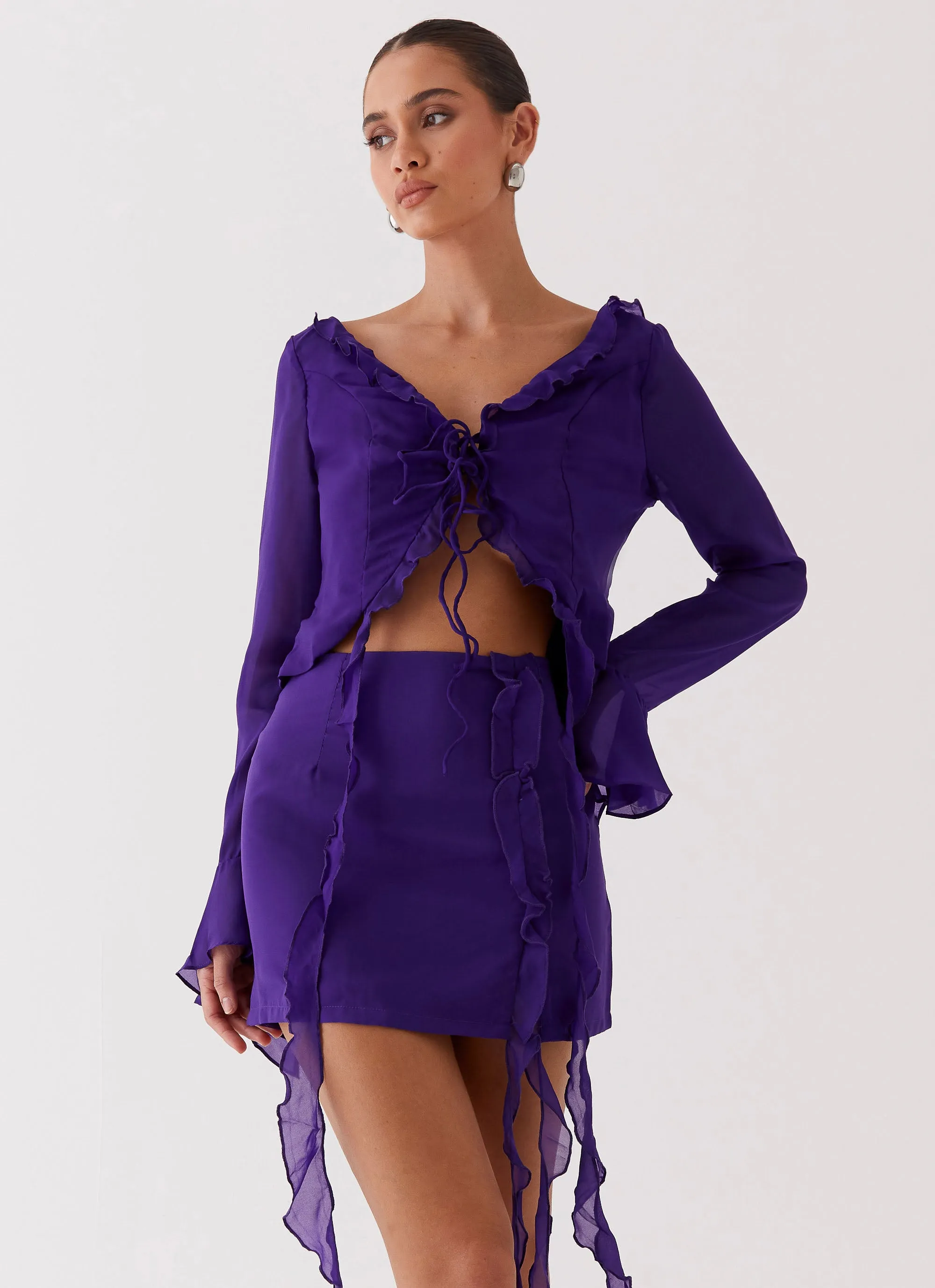 Transitional Wear My Favourite Part Mini Skirt - Violet