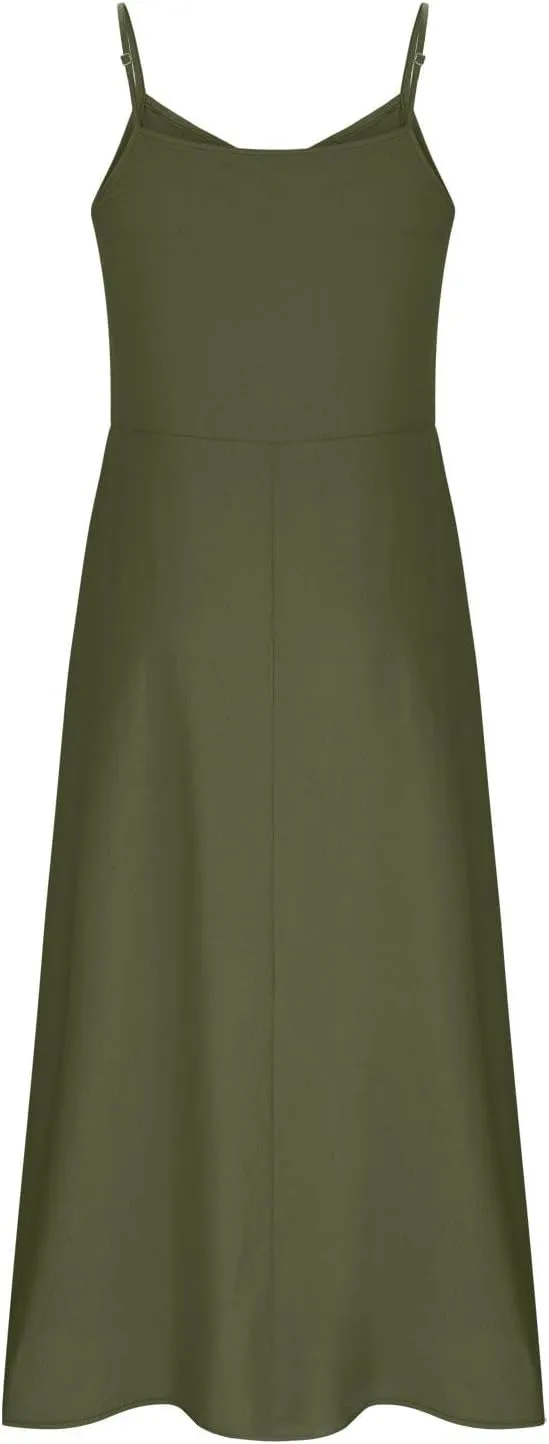 Summer Dresses for Women 2025 Spring Plus Size Linen Maxi Dress Sleeveless Crewneck Sundress Outfits Clothes