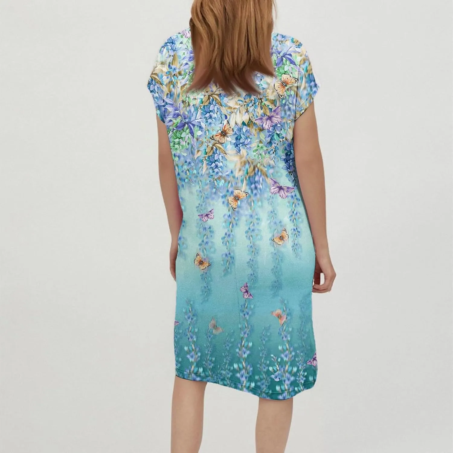 Summer Dresses for Women 2025 Trendy Must-Have Short Sleeve T-Shirt Dress Crew Neck Sundresses for Vacation Essential