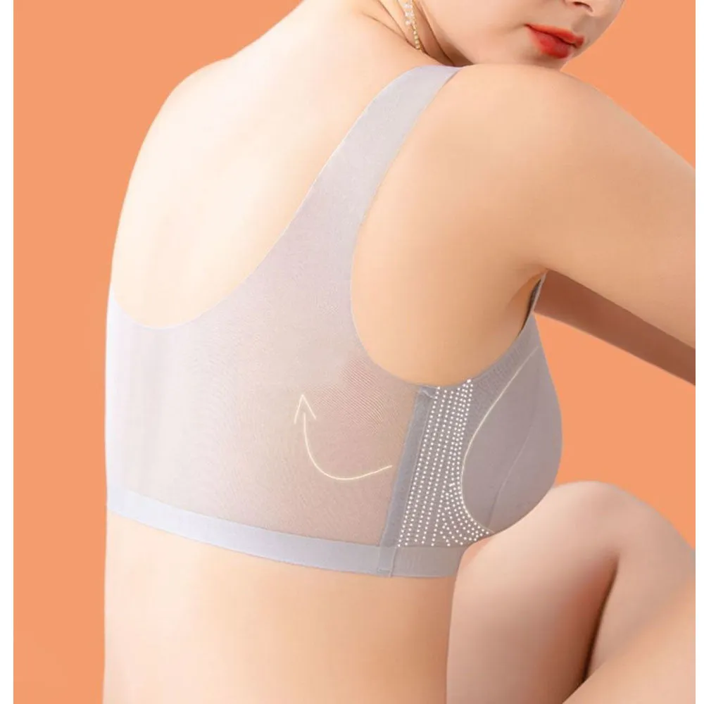 Summer Ultra-thin Ice Silk Seamless Bra Plus Size