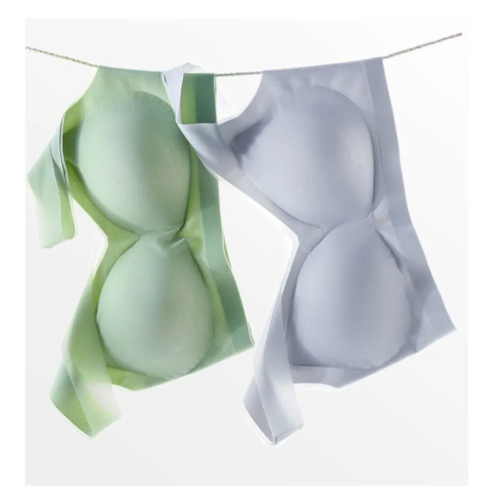Summer Ultra-thin Ice Silk Seamless Bra Plus Size