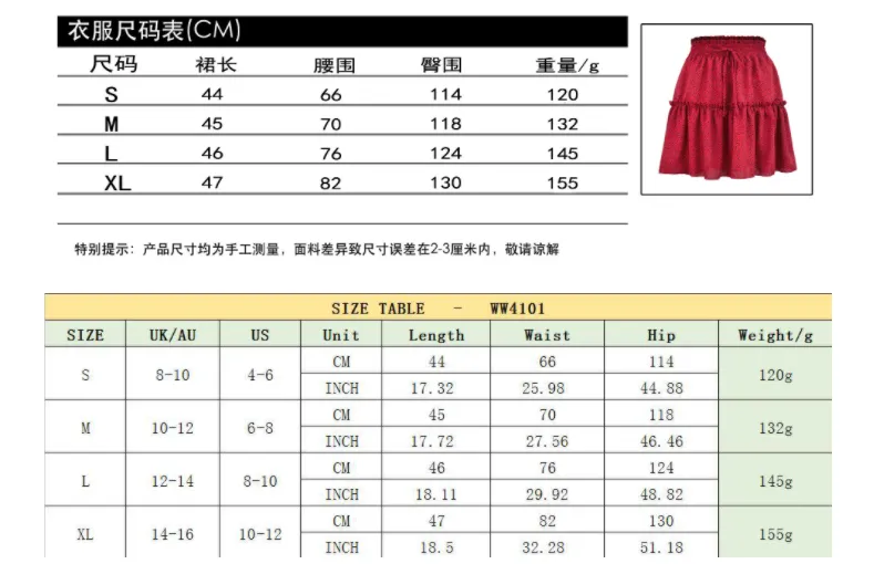 Summer Women High Waist Chiffon Flare Skirt Europe Printed Poker Dot Skirt