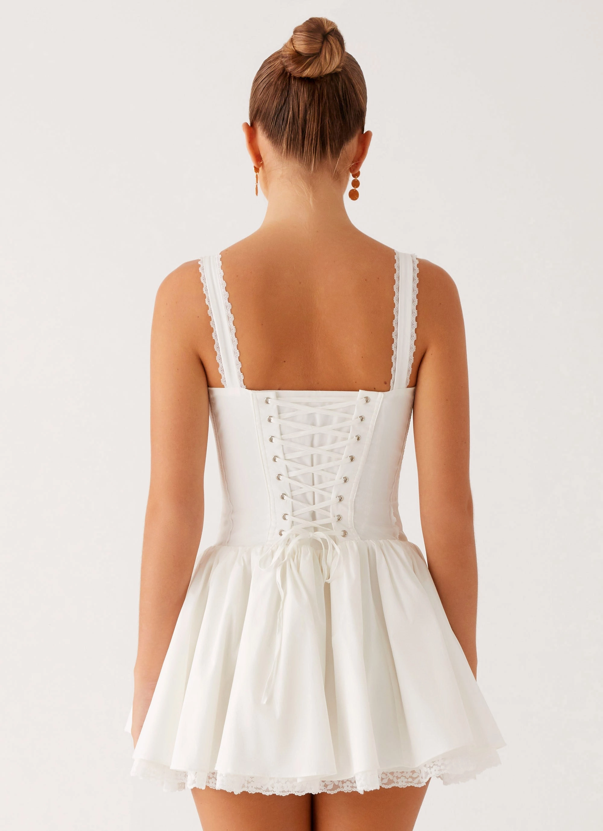 Lacie Mini Dress - White Relaxed Look