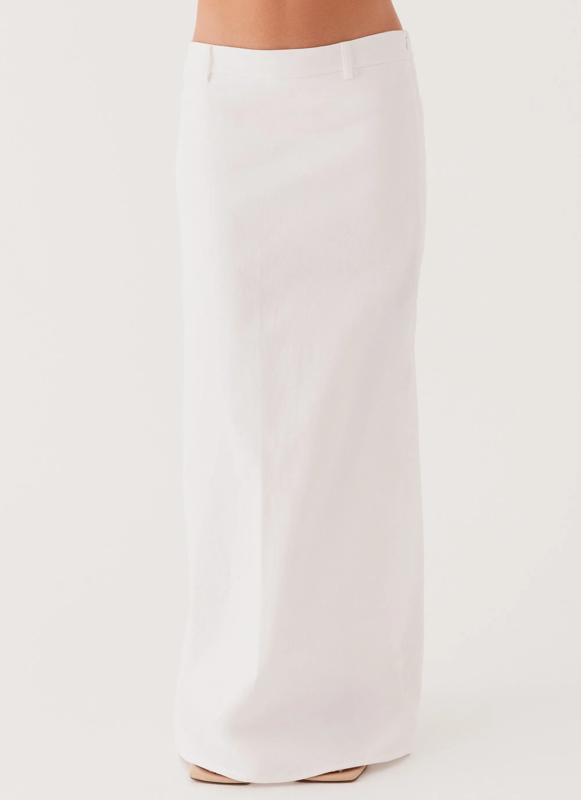 Smooth Motion Jaslyn Maxi Skirt - White
