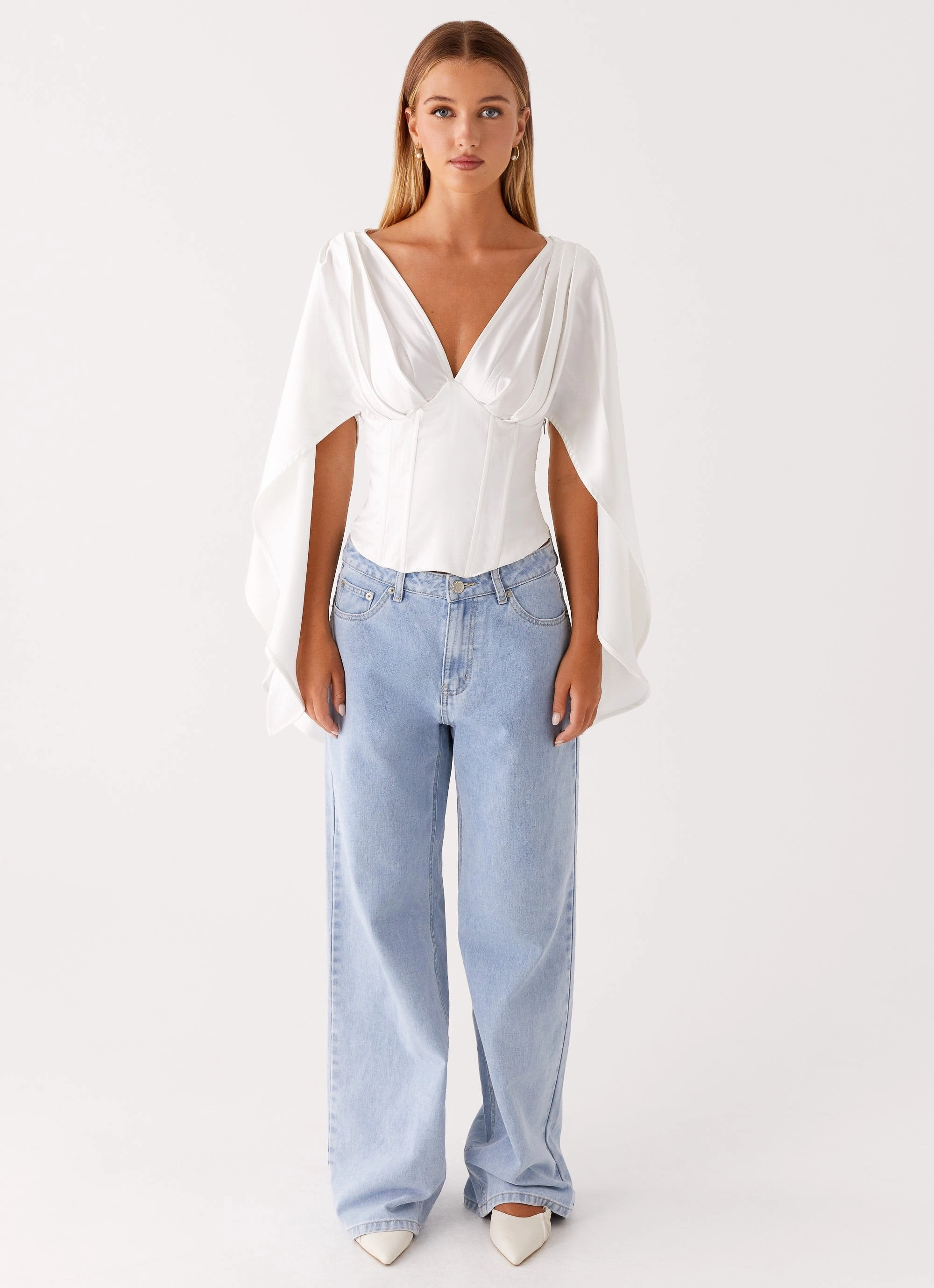 Jennifer Long Sleeve Corset - Ivory Thermal Insulation Tech