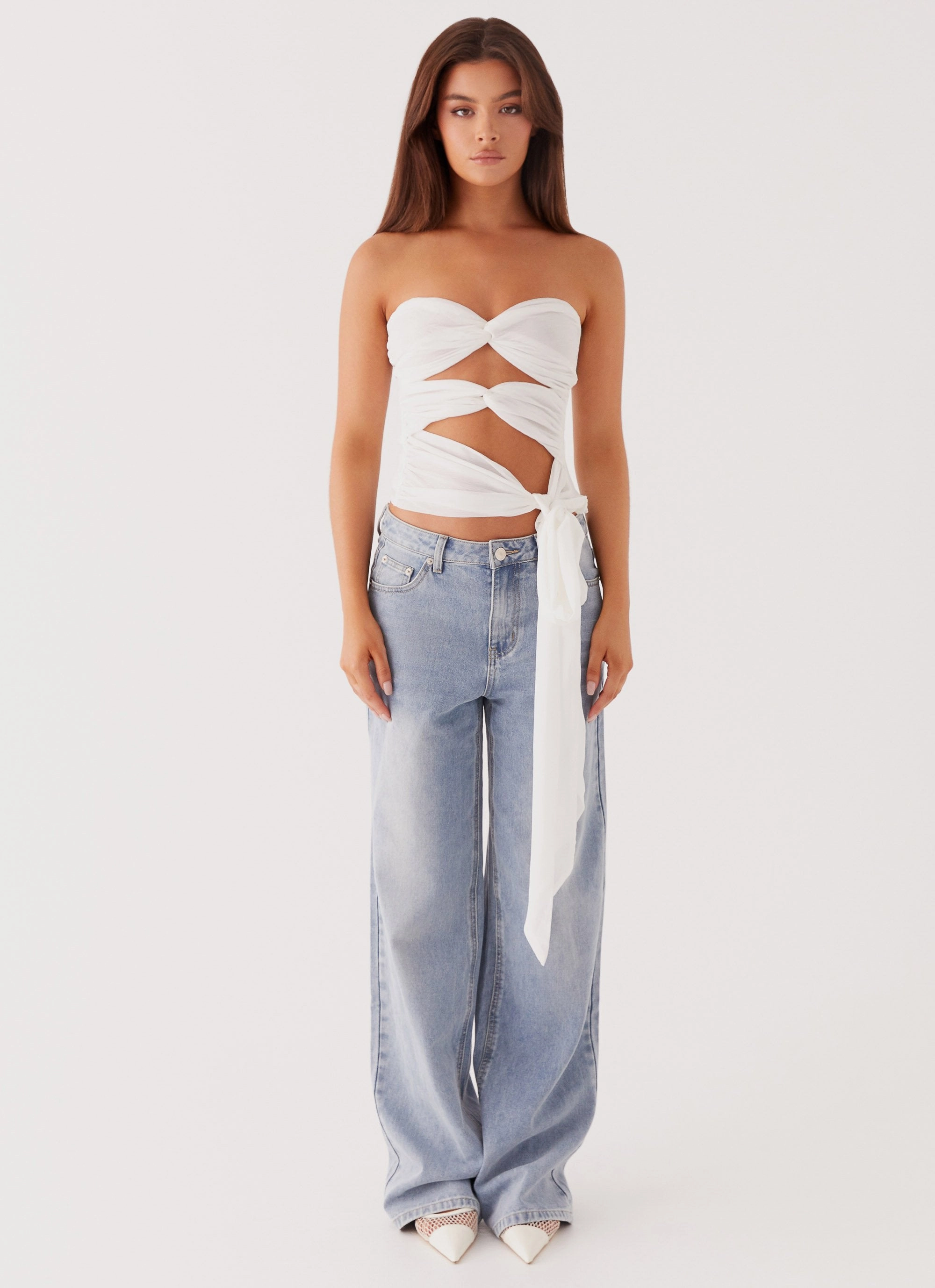 Sunlight Cascade Top - White Reinforced Shoulders