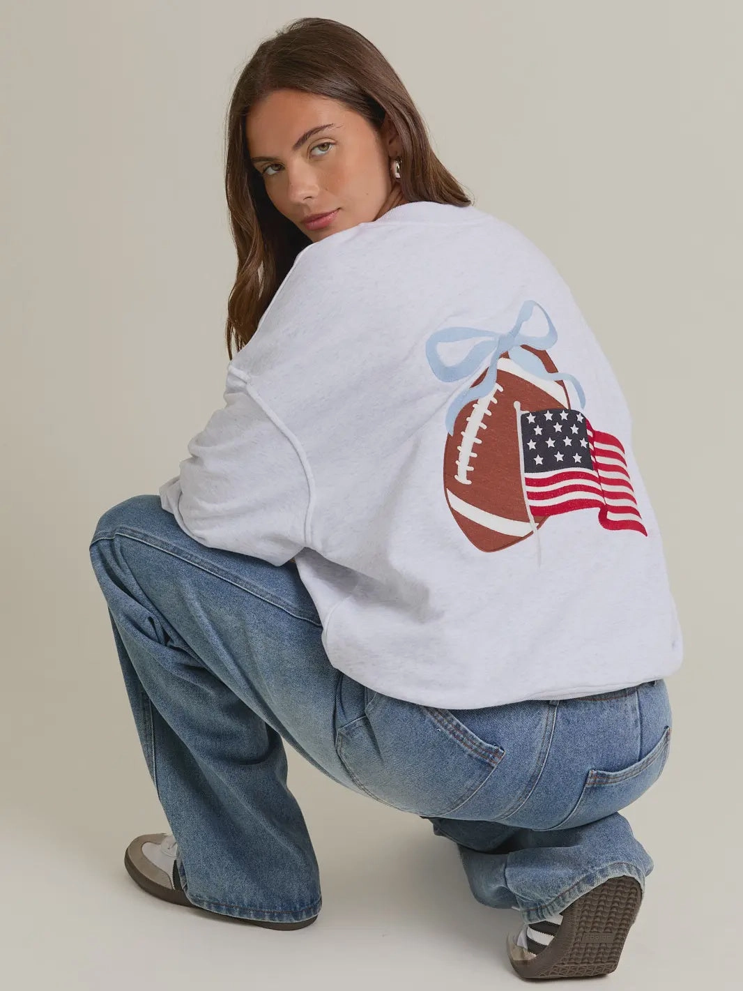 American Football Sweatshirt Lightweight Layering Option