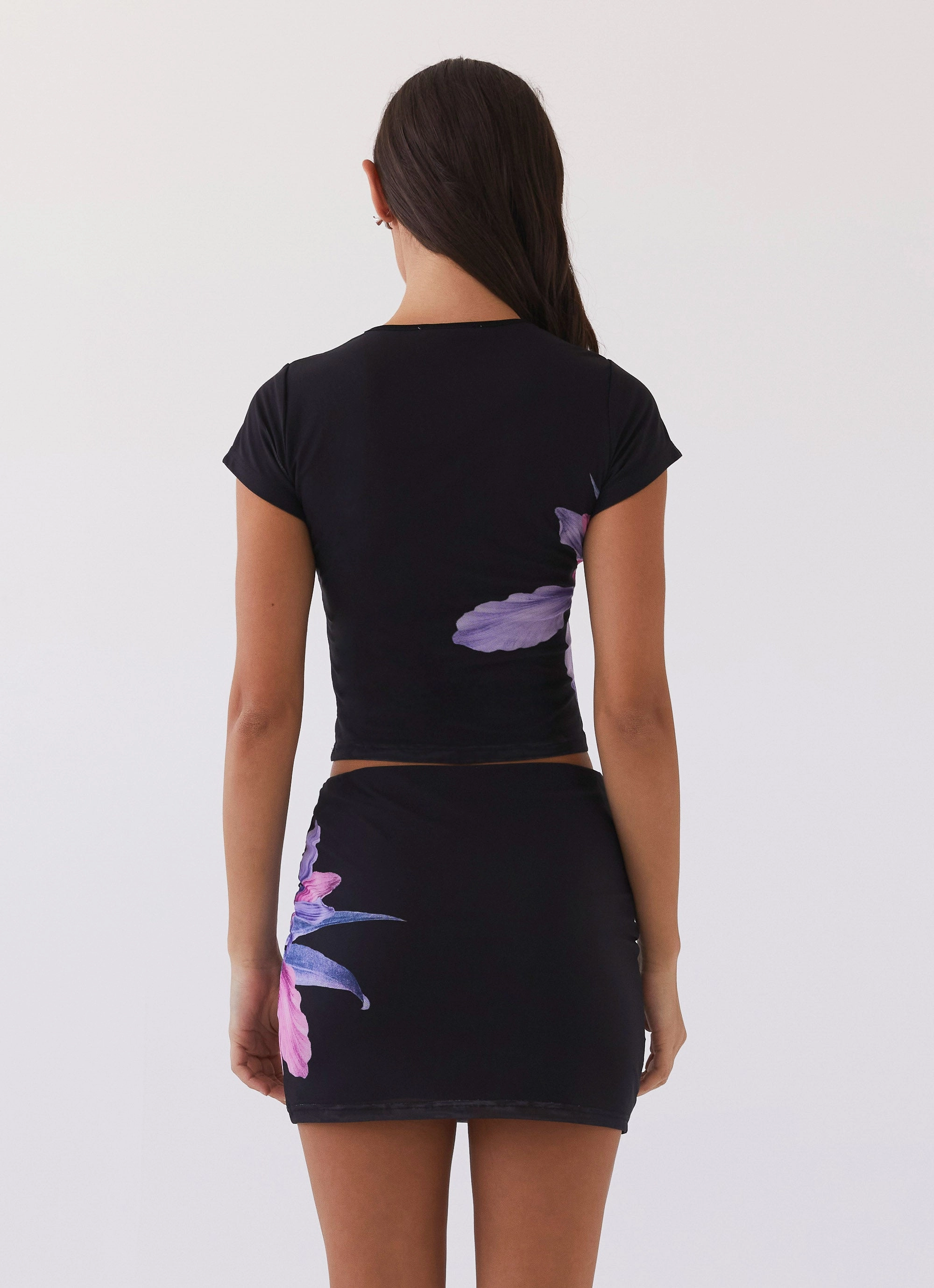 CompressionResistant Sunset Bliss Mesh Tee - Cosmo Floral