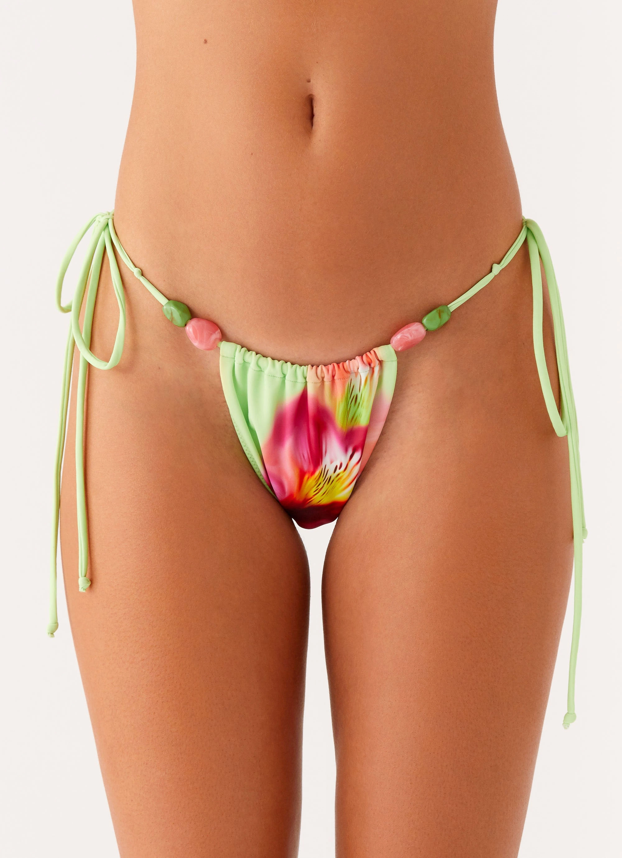 Rach Bikini Bottoms - Green Tropical UPF Rated