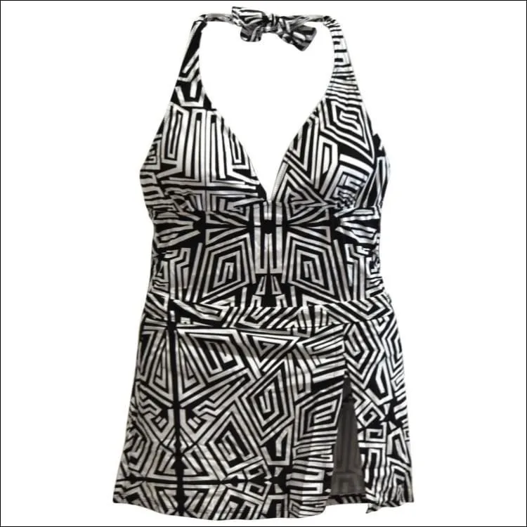 Swimbay Women’s Plus Size One Piece Swimsuit with Skirt Wrap 14W-18W