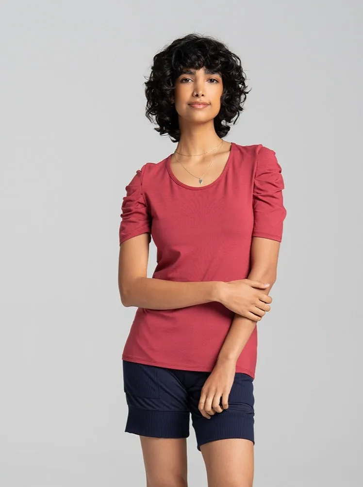 T-shirt Stefani / Framboise