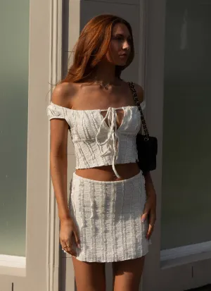 Collector??s Item Yours Truly Mini Skirt - Antique