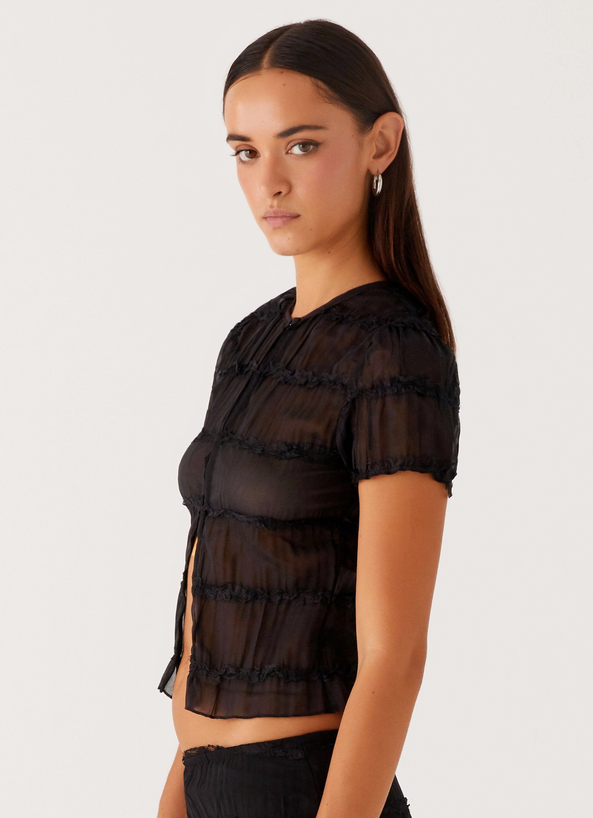 Anti Pill Finish Daydreaming Top - Black