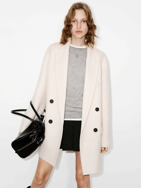 Tailored Wool Blend Midi Coat Tailored Wool Blend Midi Coat