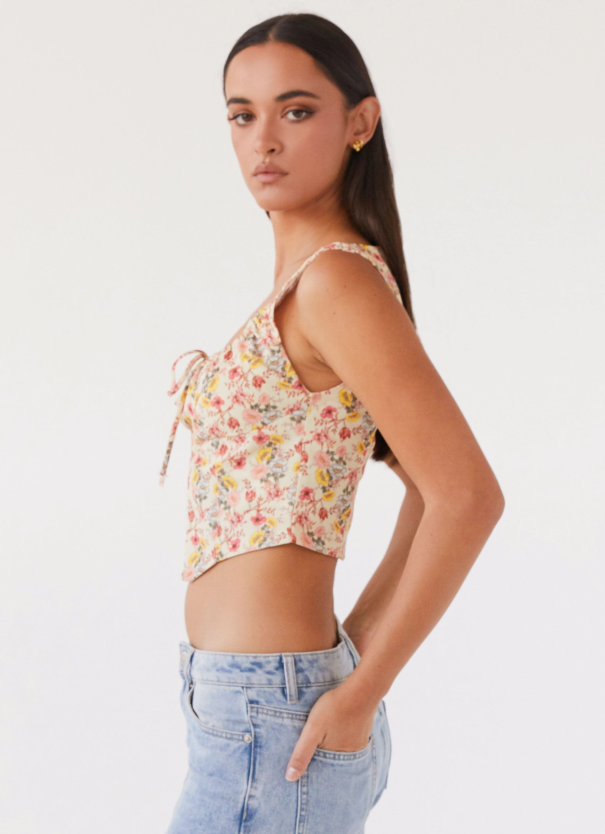 Minimalist Design Take Me Away Corset Top - Garden Party