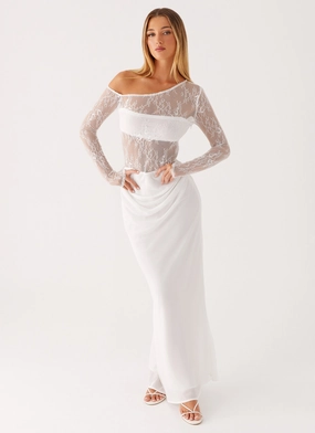 Take Your Time Maxi Dress - White Soft Clothing Take Your Time Maxi Dress - White Effortless Comfort Relaxed day dress