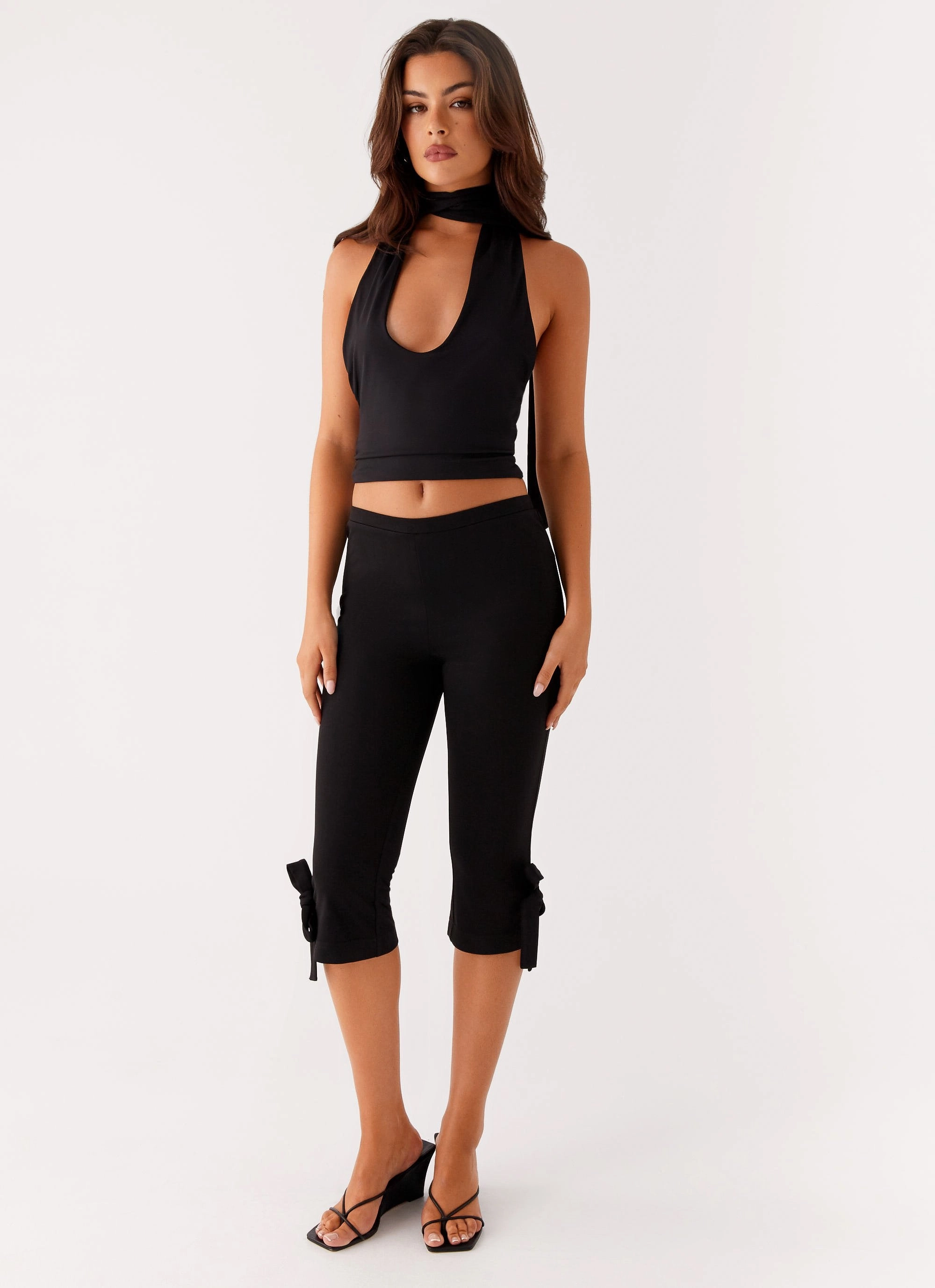 Everyday Comfort Wear Takeover Capri Pants - Black