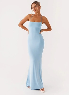 Talk About Us Maxi Dress - Blue All Season Talk About Us Maxi Dress - Blue Walk Easy Smooth Texture