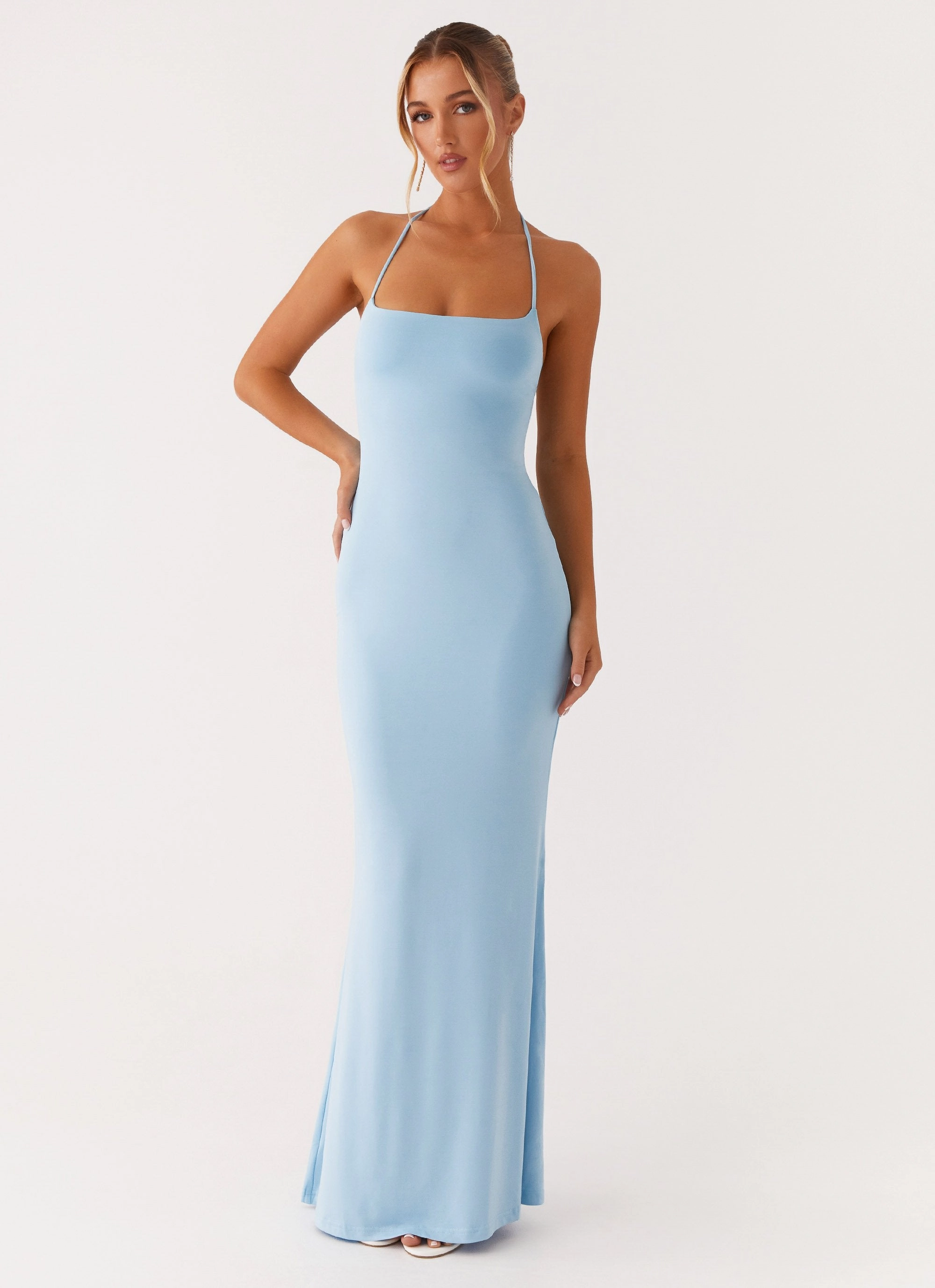 Perfectly Styled Talk About Us Maxi Dress - Blue