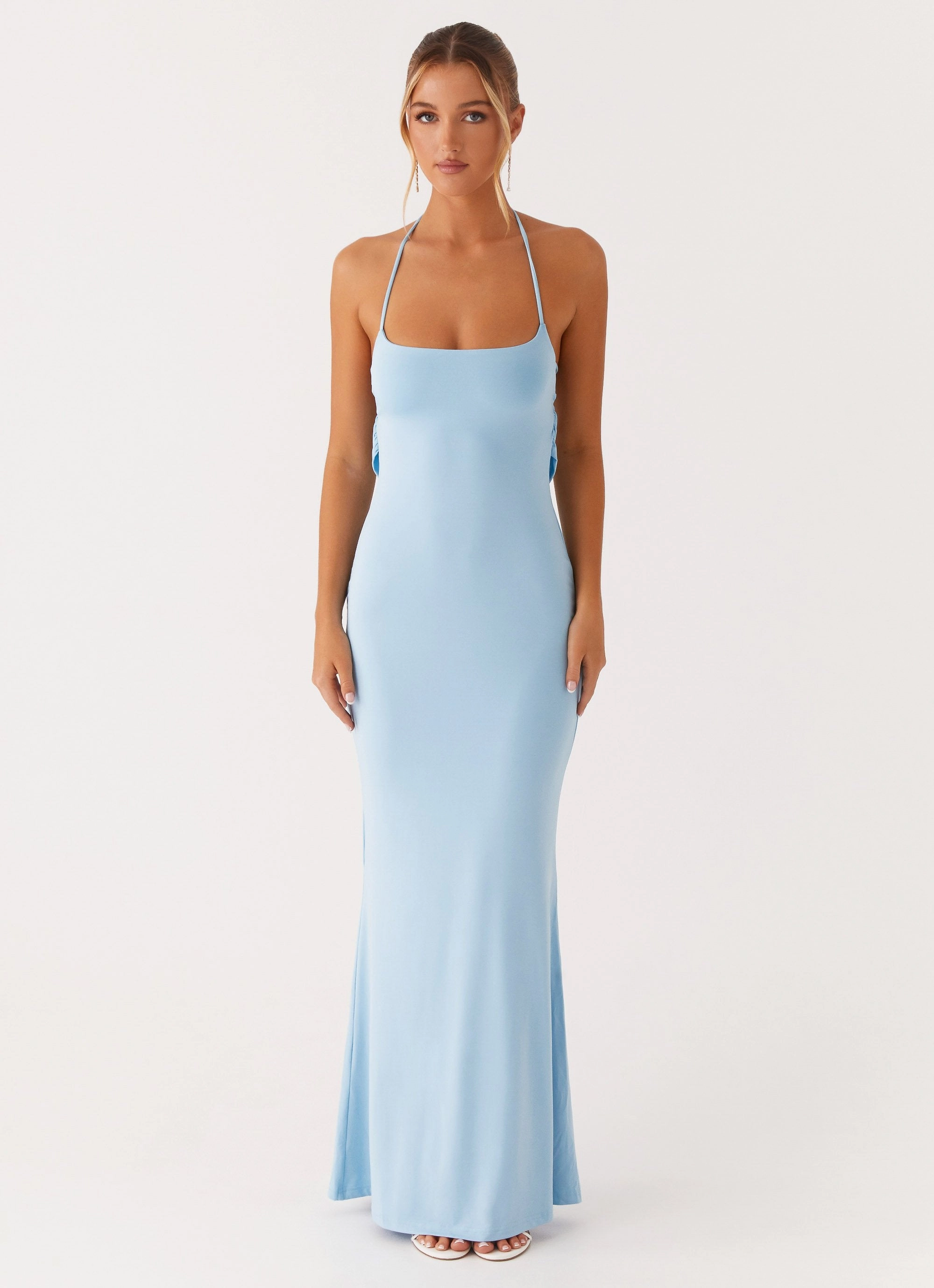 Talk About Us Maxi Dress - Blue Saturated Hue