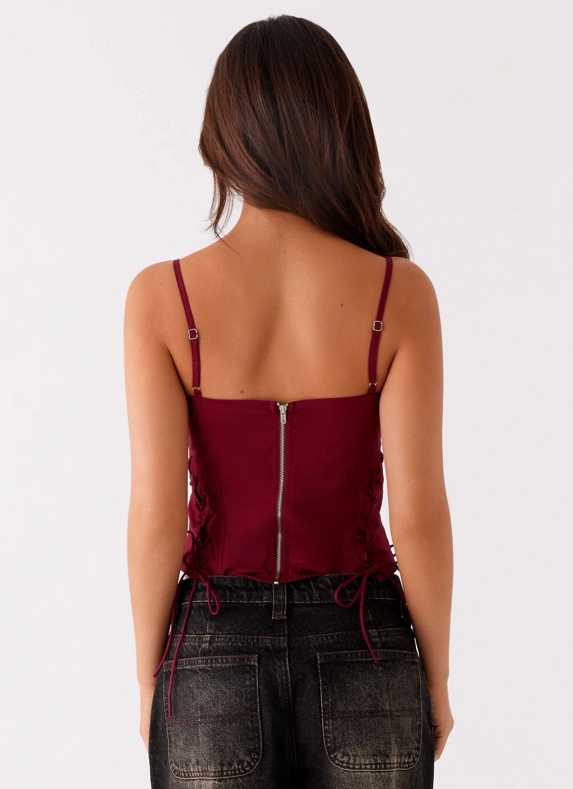 Tallie Corset Top - Red Chic Tee