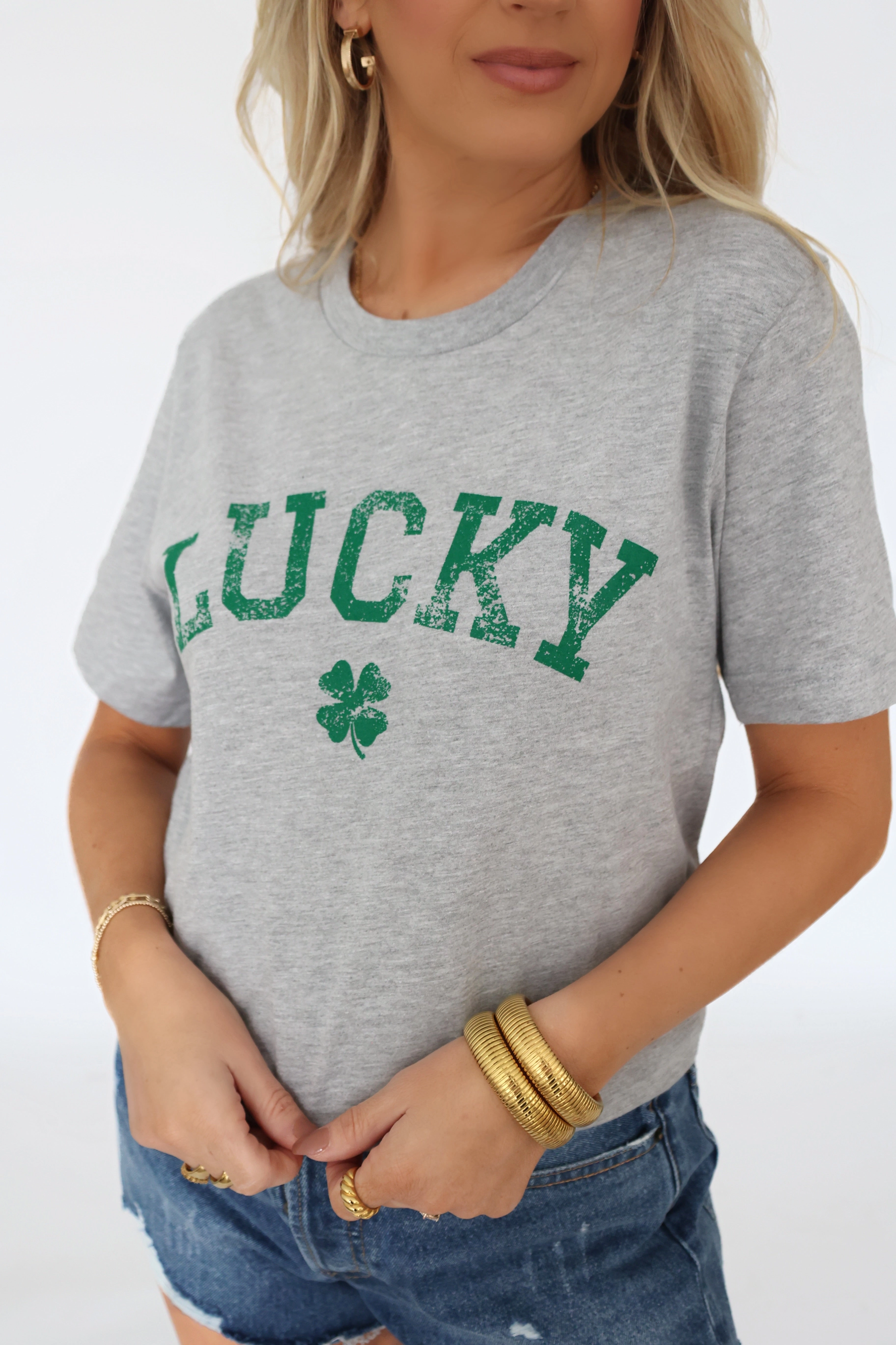 Adjustable Collar System MultiPurposeUtility Shamrock Graphic Tee (FINAL SALE)