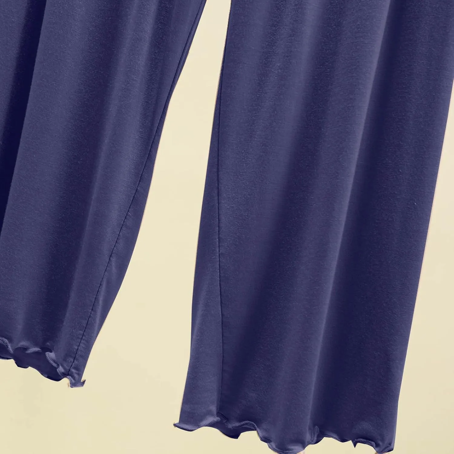 TANGNADE Comfy Pajamas for Women Set Summer Loose Top and Pants 2 Piece Lounge Sets Soft Pjs Sets Sleepwear Outfits