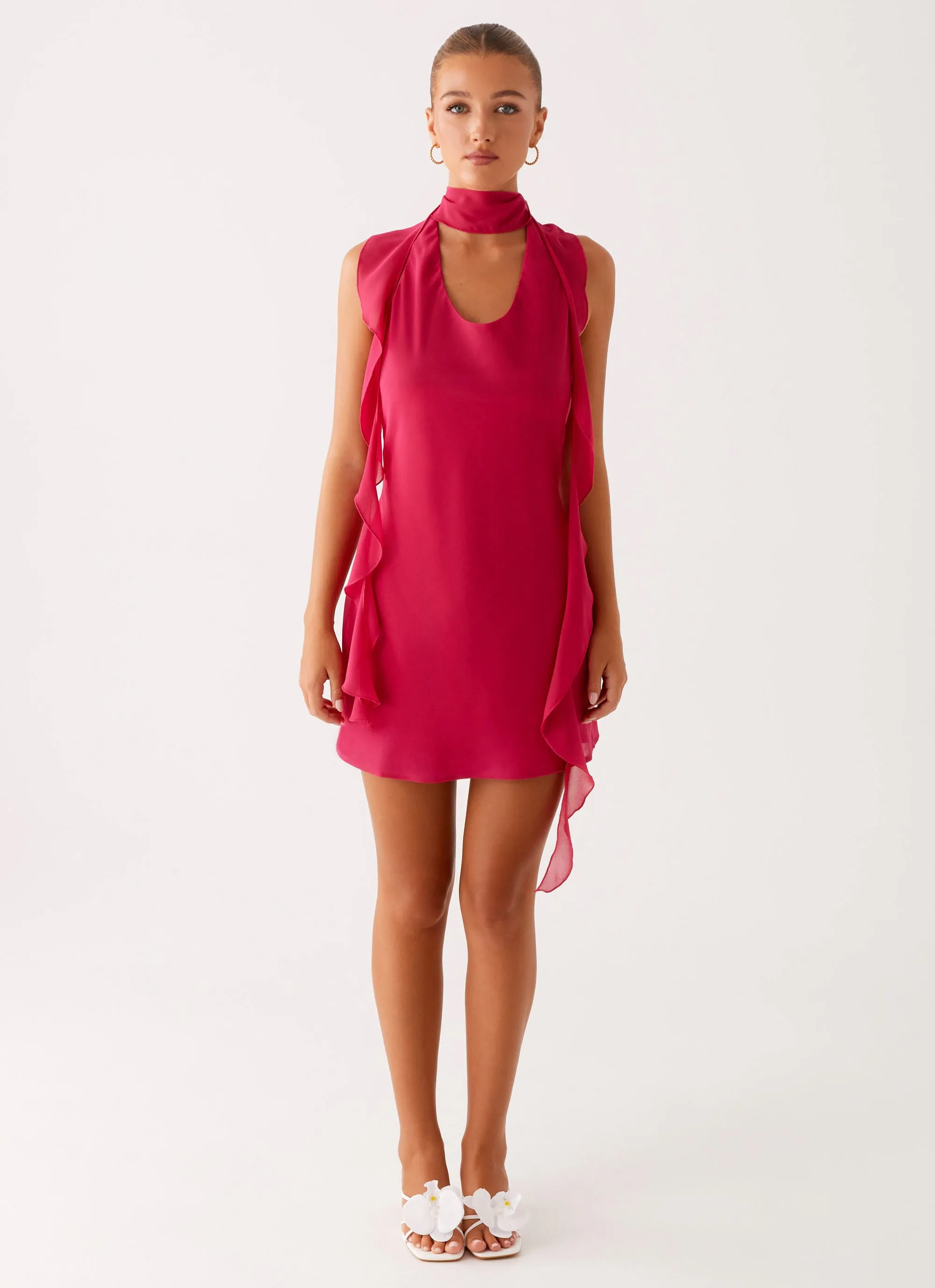 Tanner Mini Dress - Fuchsia Edgy Fashion
