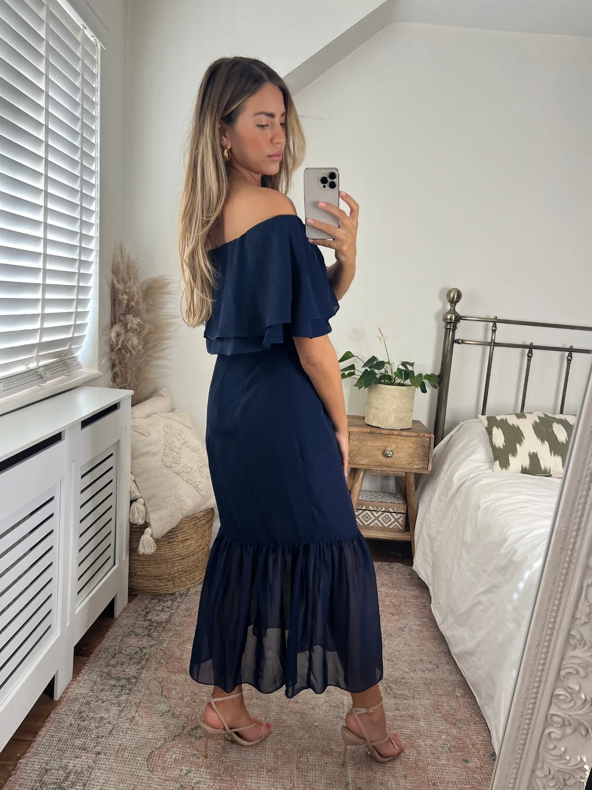 Tara Bandeau Dress / Navy Chic Everyday Wear