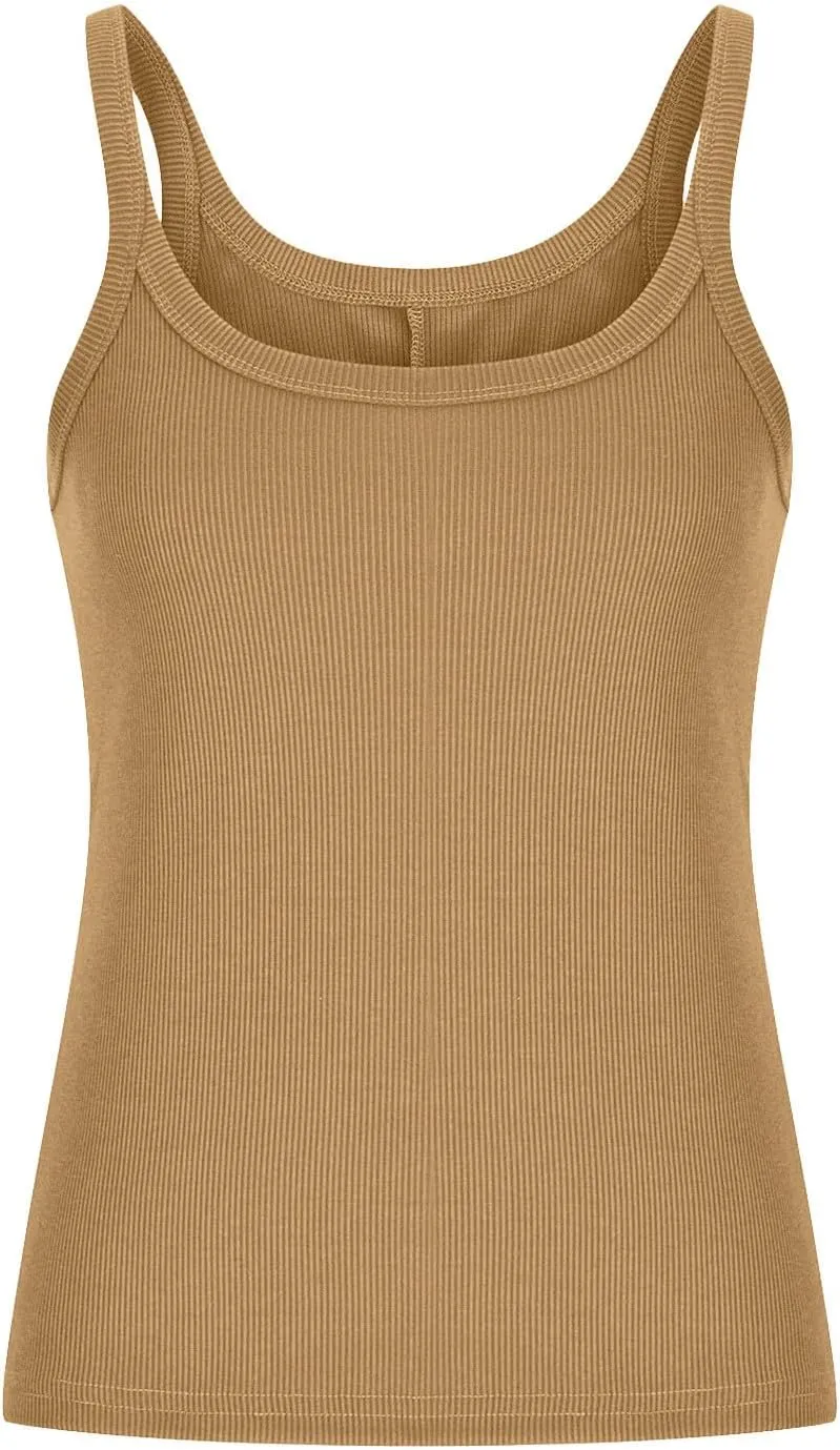 TARIENDY Tank Top for Women Plus Size Slim Fit Scoop Neck Tops Athletic Workout Casual Summer Plain Sleeveless Shirts