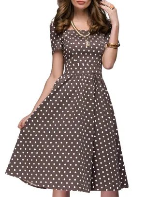 TastyHottie - Women Square Collor A-line Short Dress