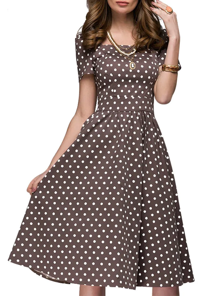 TastyHottie - Women Square Collor A-line Short Dress