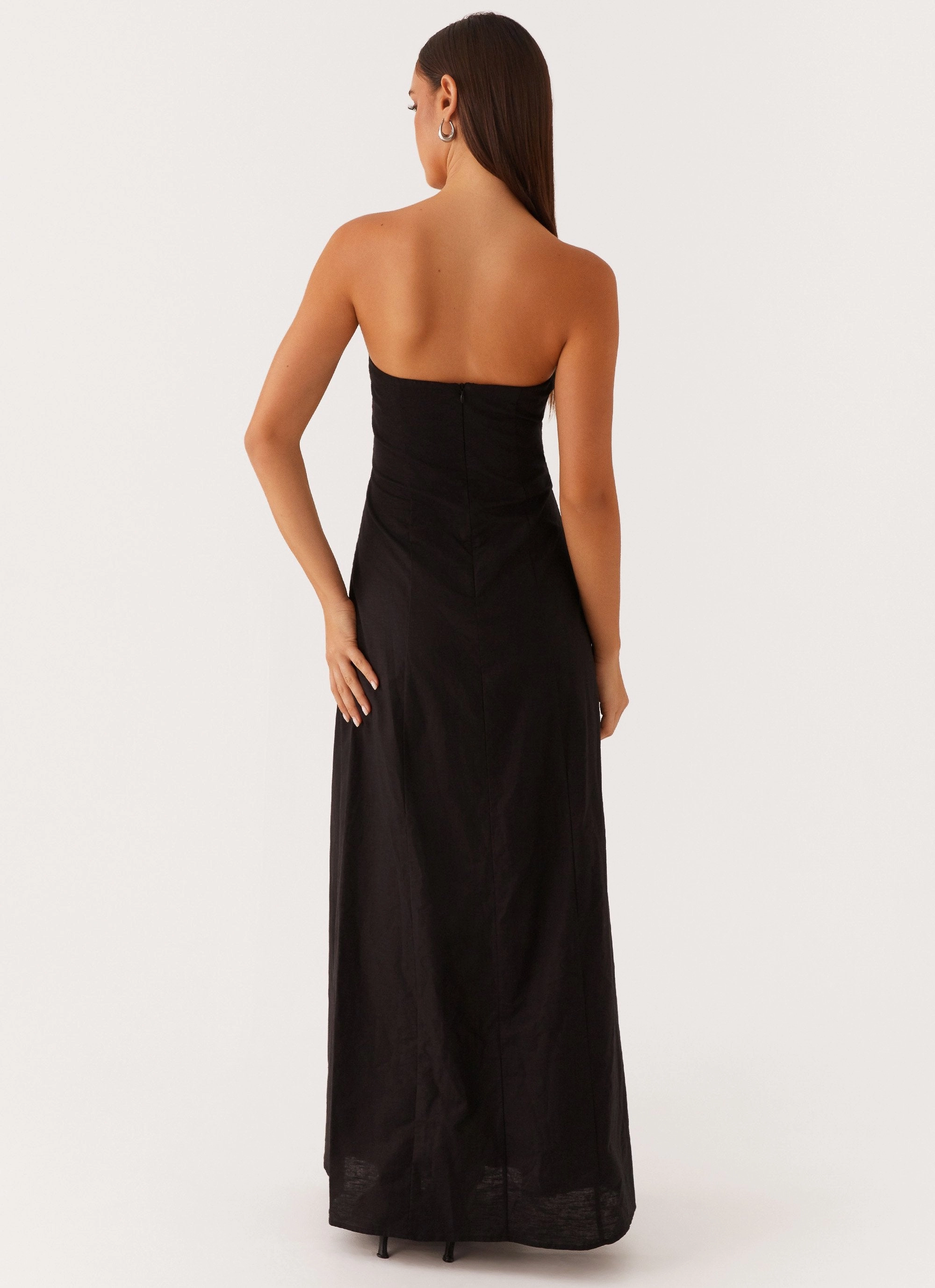 Soft Air Tayla Linen Maxi Dress - Black