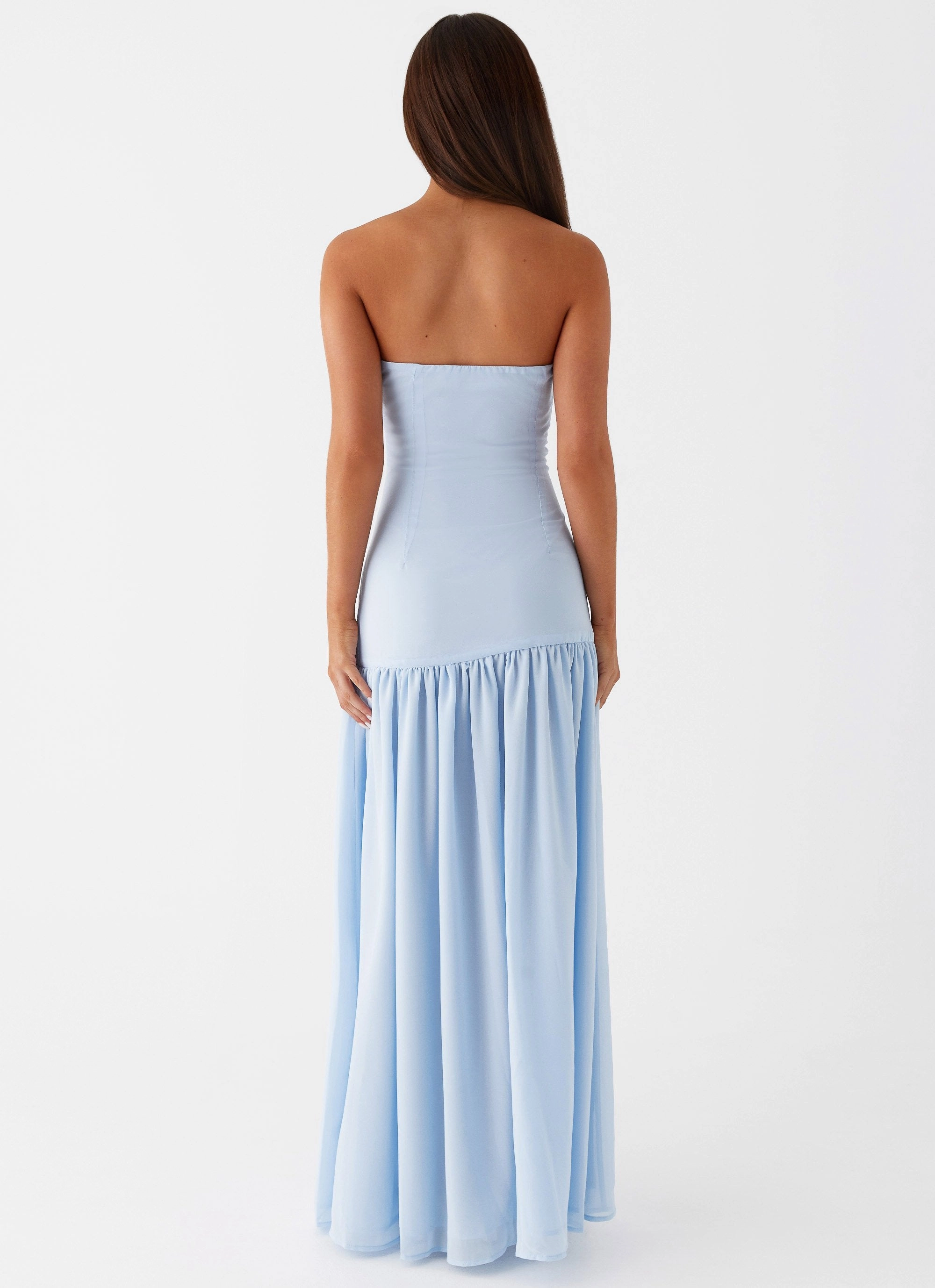 Limited-Edition Eden Strapless Maxi Dress - Blue