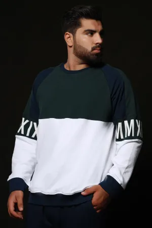 Teal & Blue MMXIX Sweatshirt (Plus Size) - W22 - MSW046P
