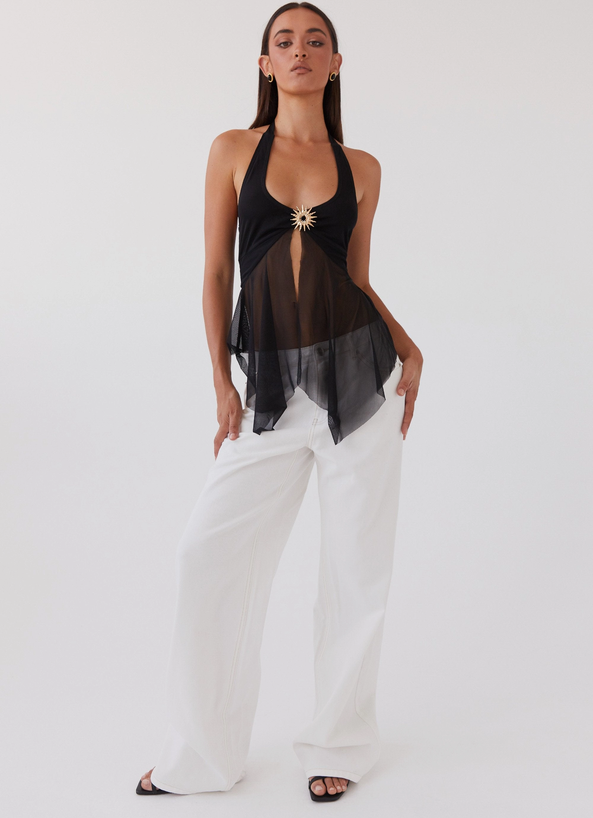 Keanna Low Rise Denim Jeans - Ivory DurableConstruction