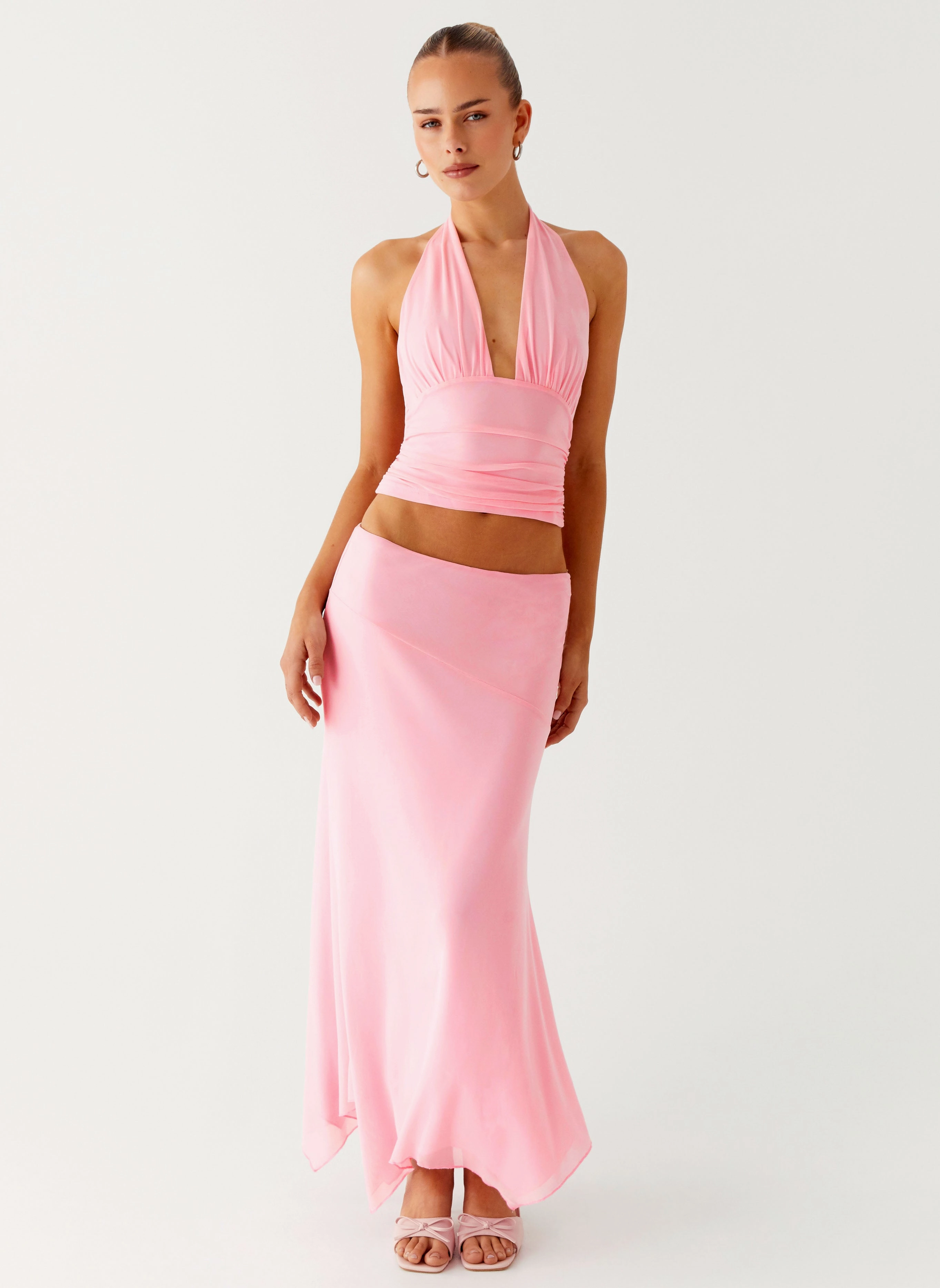 Minimal Daily Fit Kerrie Halter Top - Baby Pink