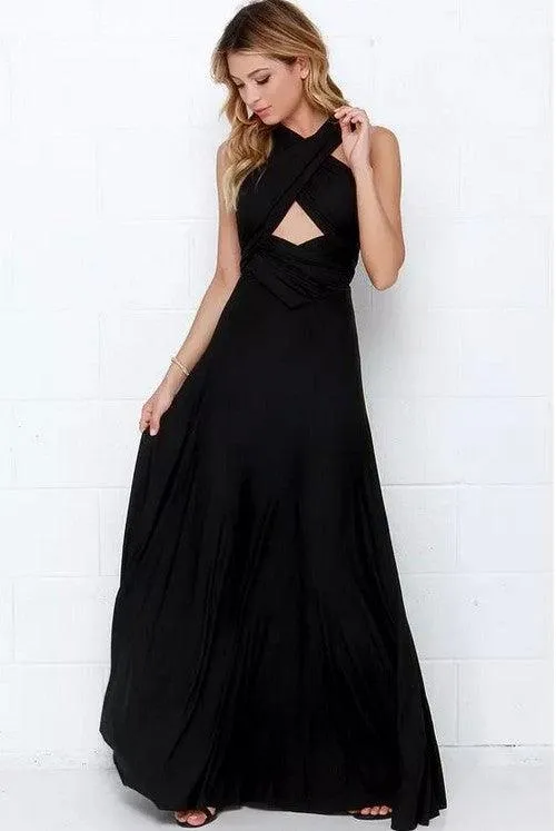 Temperament Bridesmaid long sister group dress bride Bridesmaid dress many kinds of long Party dinner dress gowns