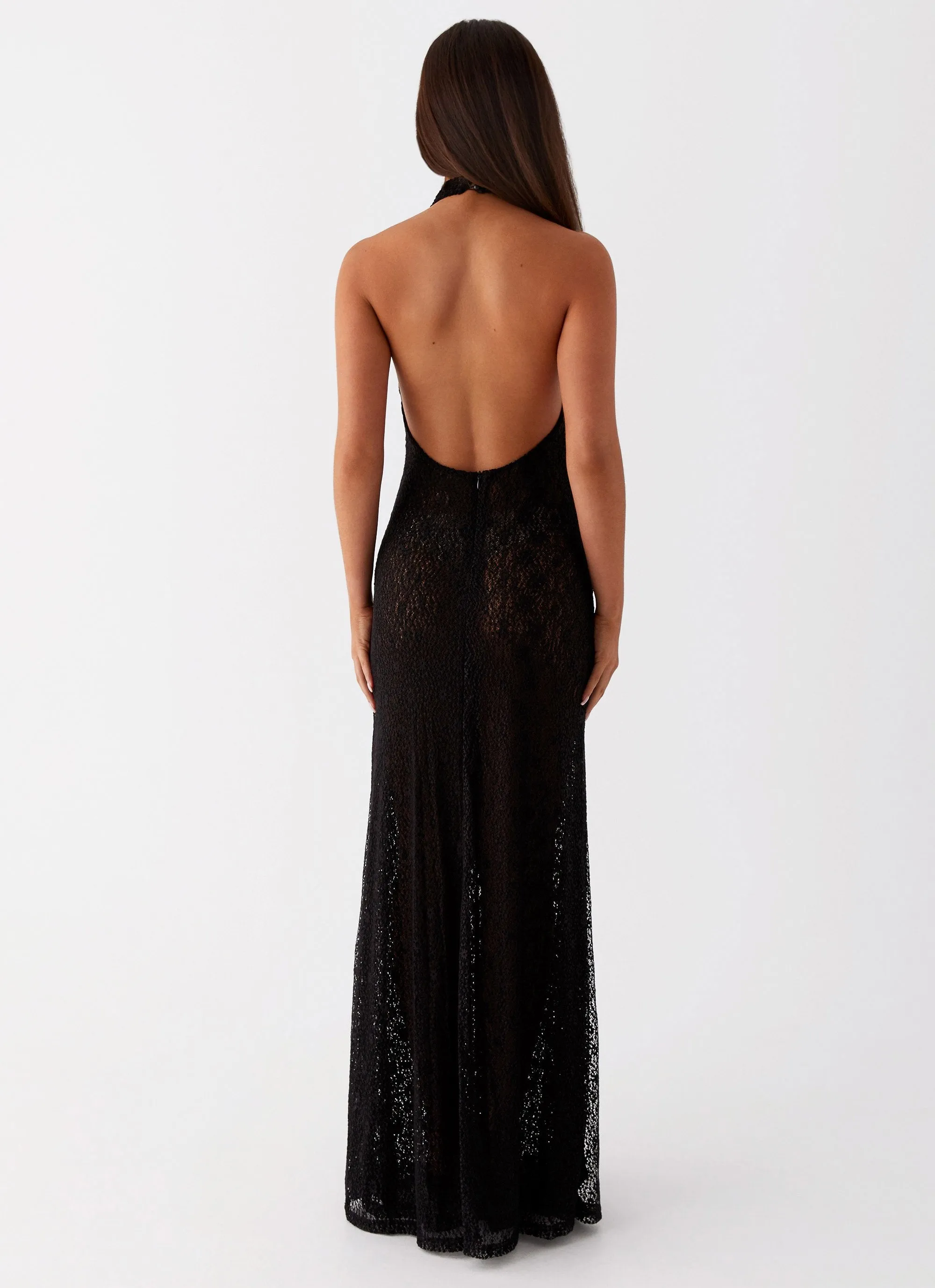 Tempest Cowl Neck Maxi Dress - Black Corporate Event