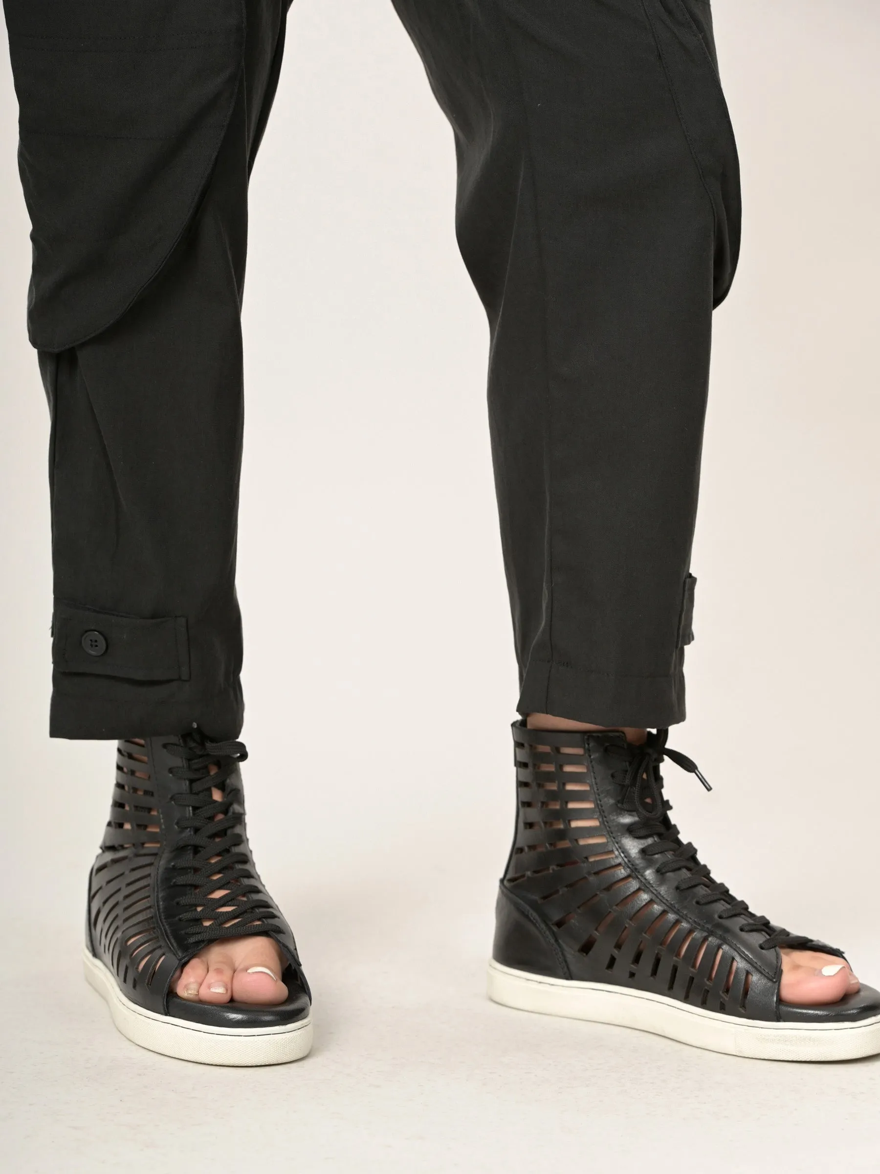 Tencel® Cotton Drawstring Cargo Pants