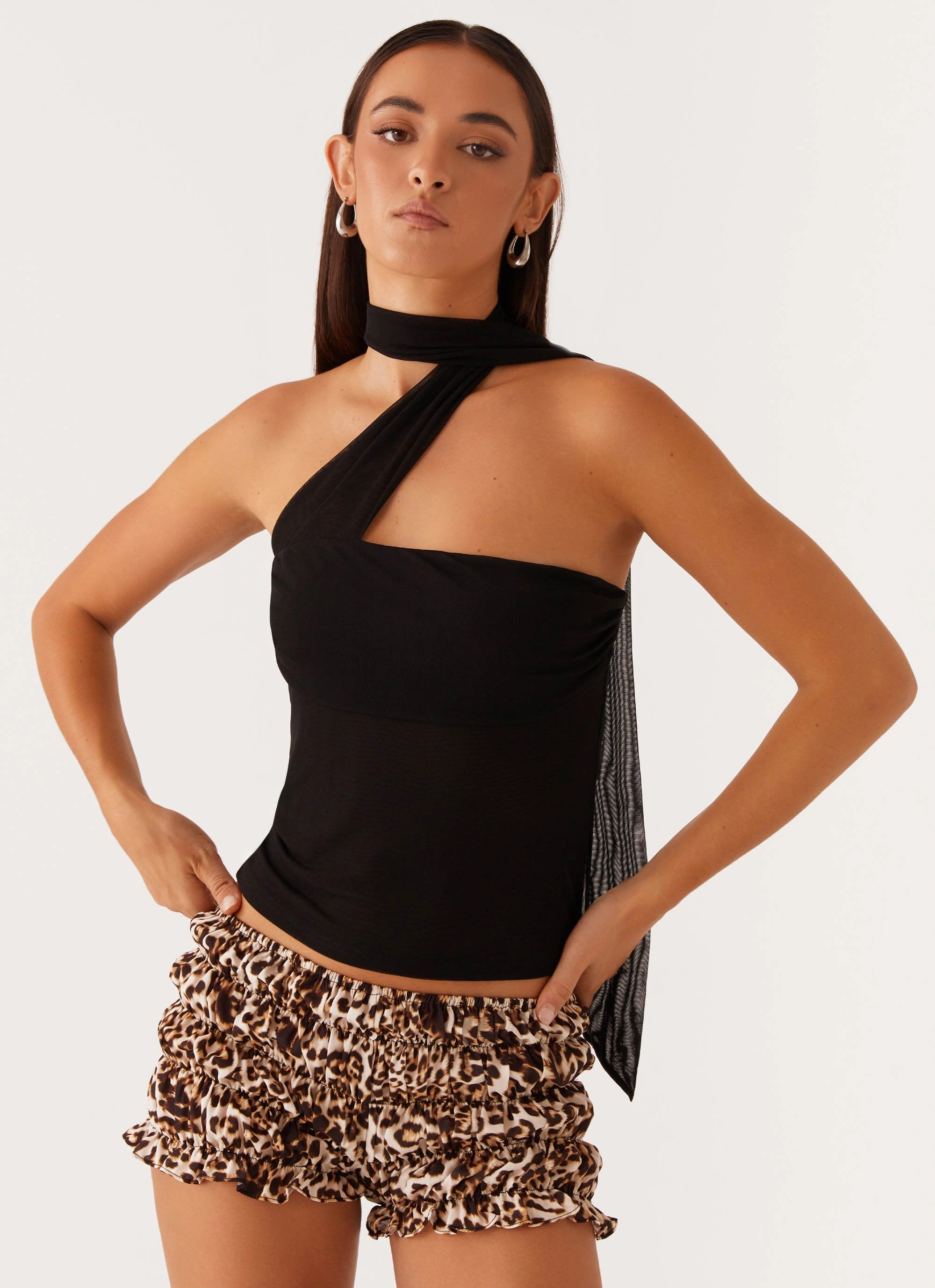 Tennessee Top - Black Friction Resistant Edges Garment Washed