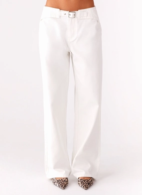 Texas Low Rise Jeans - White Breathable Lining