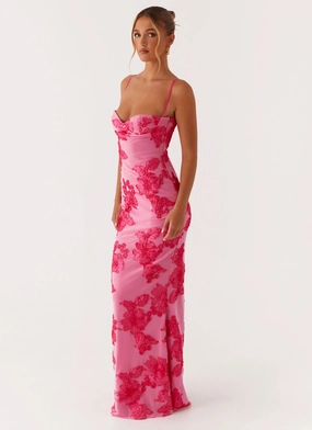 That Girl Maxi Dress - Pink Sleek and Stylish Wear That Girl Maxi Dress - Pink Warm Touch Dreamy Presence