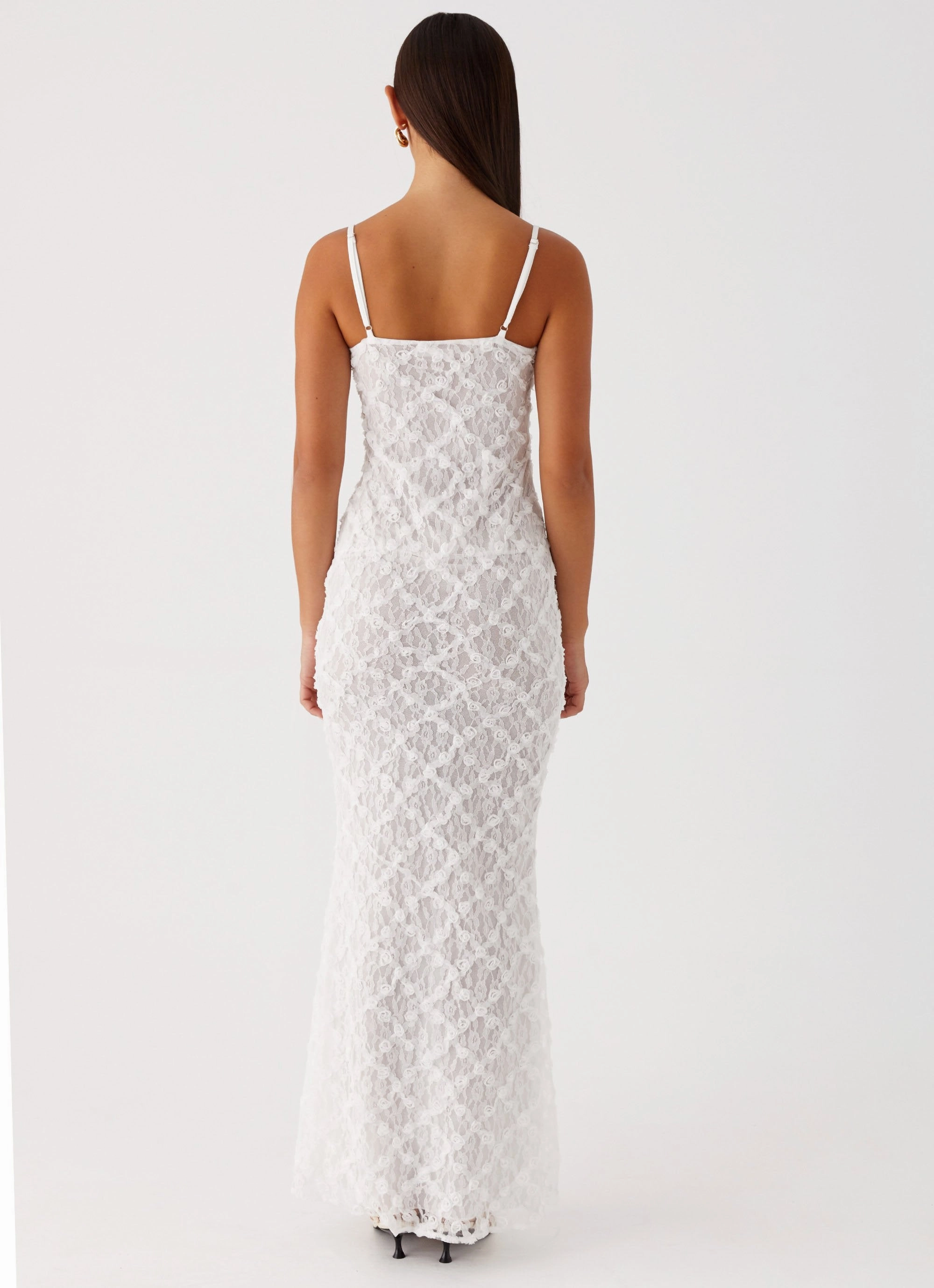 That Girl Maxi Dress - White Sheer Light