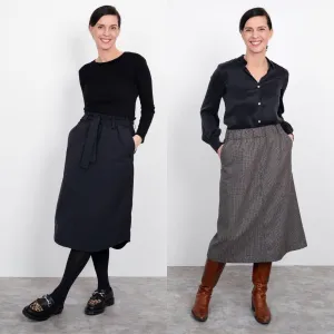 THE ASSEMBLY LINE • A-Line Midi Skirt Sewing Pattern (XL - 3XL)