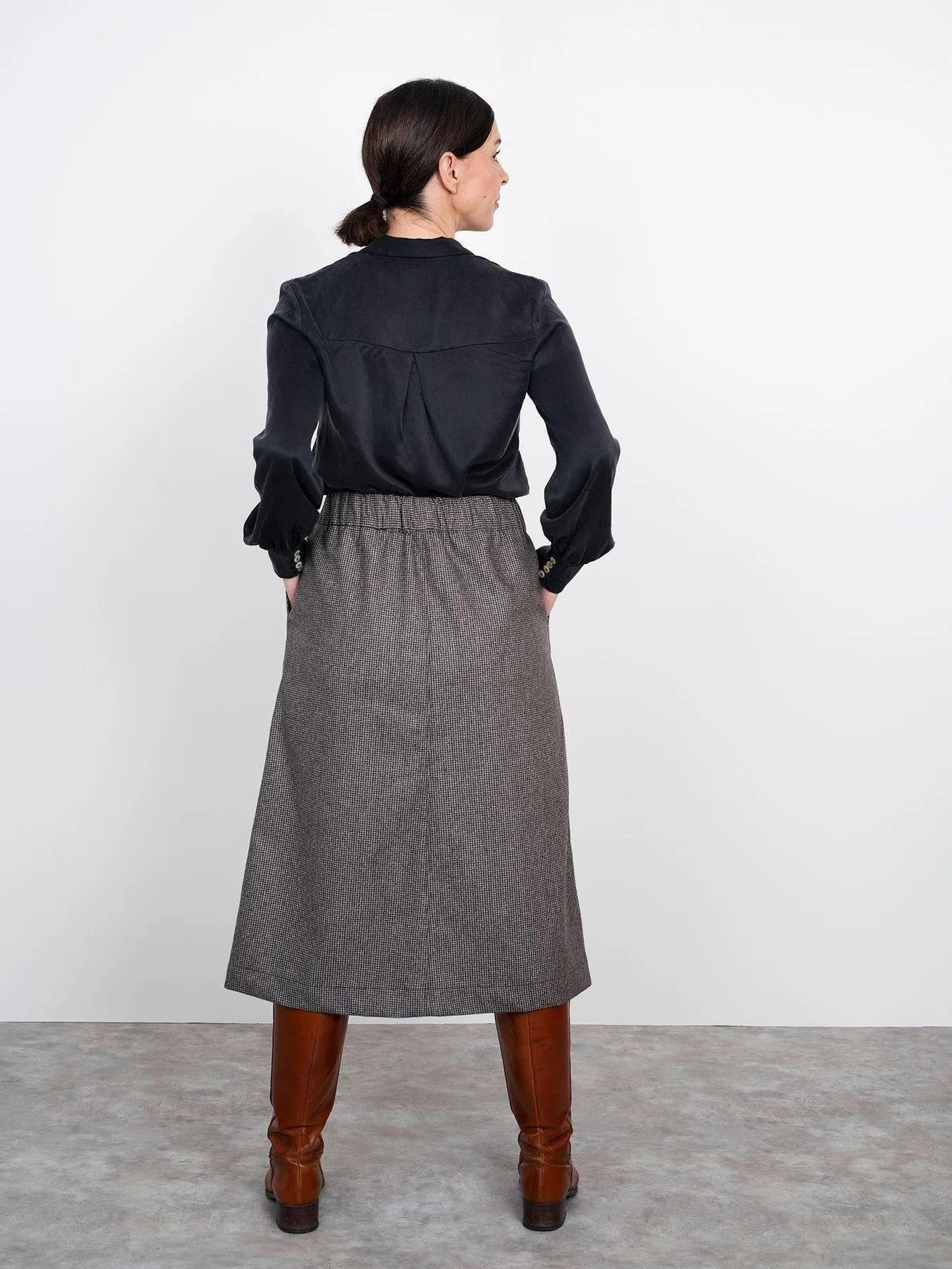 THE ASSEMBLY LINE • A-Line Midi Skirt Sewing Pattern (XL - 3XL)