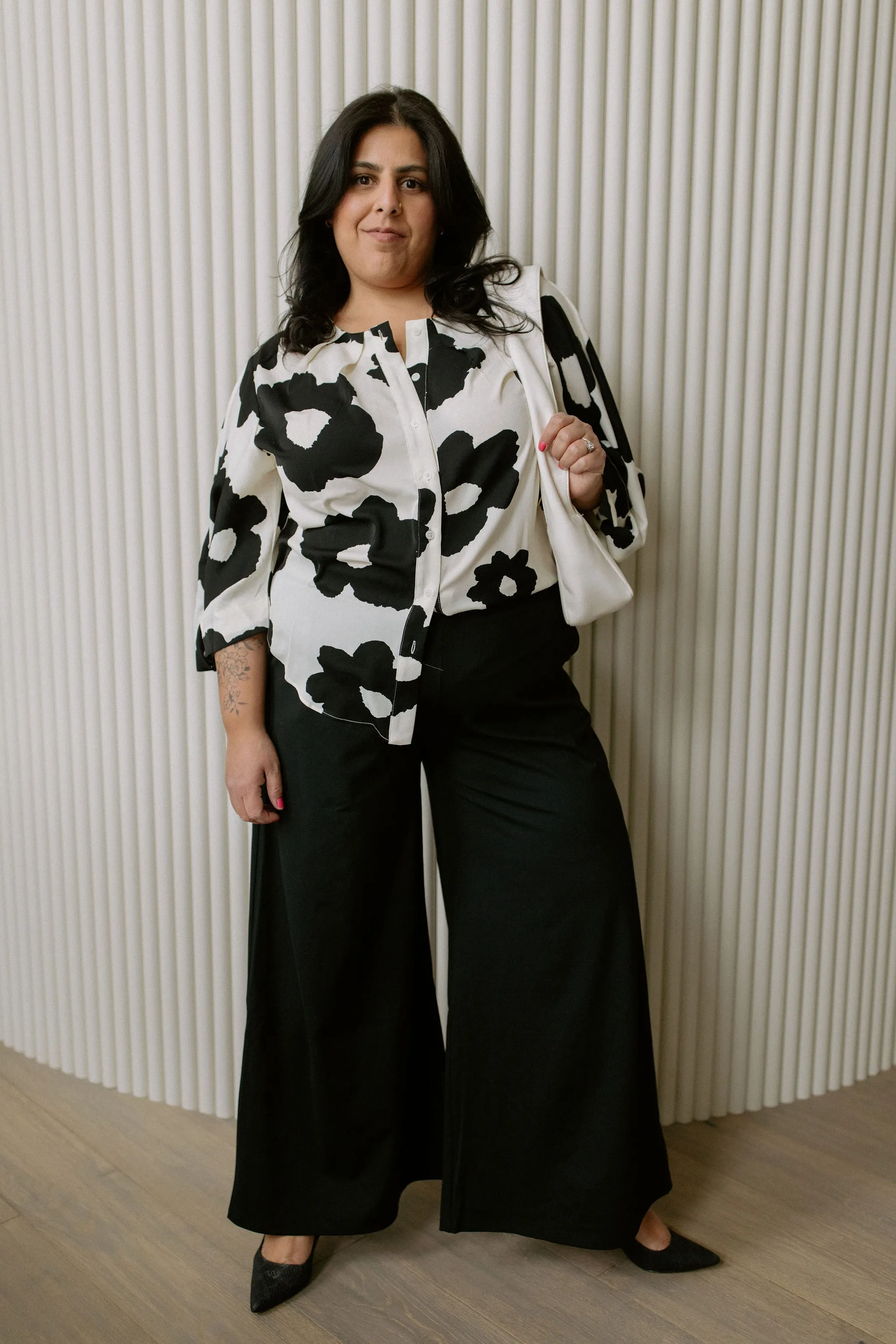 The Georgia Wide Leg Pant by NLT - Black - PLUS