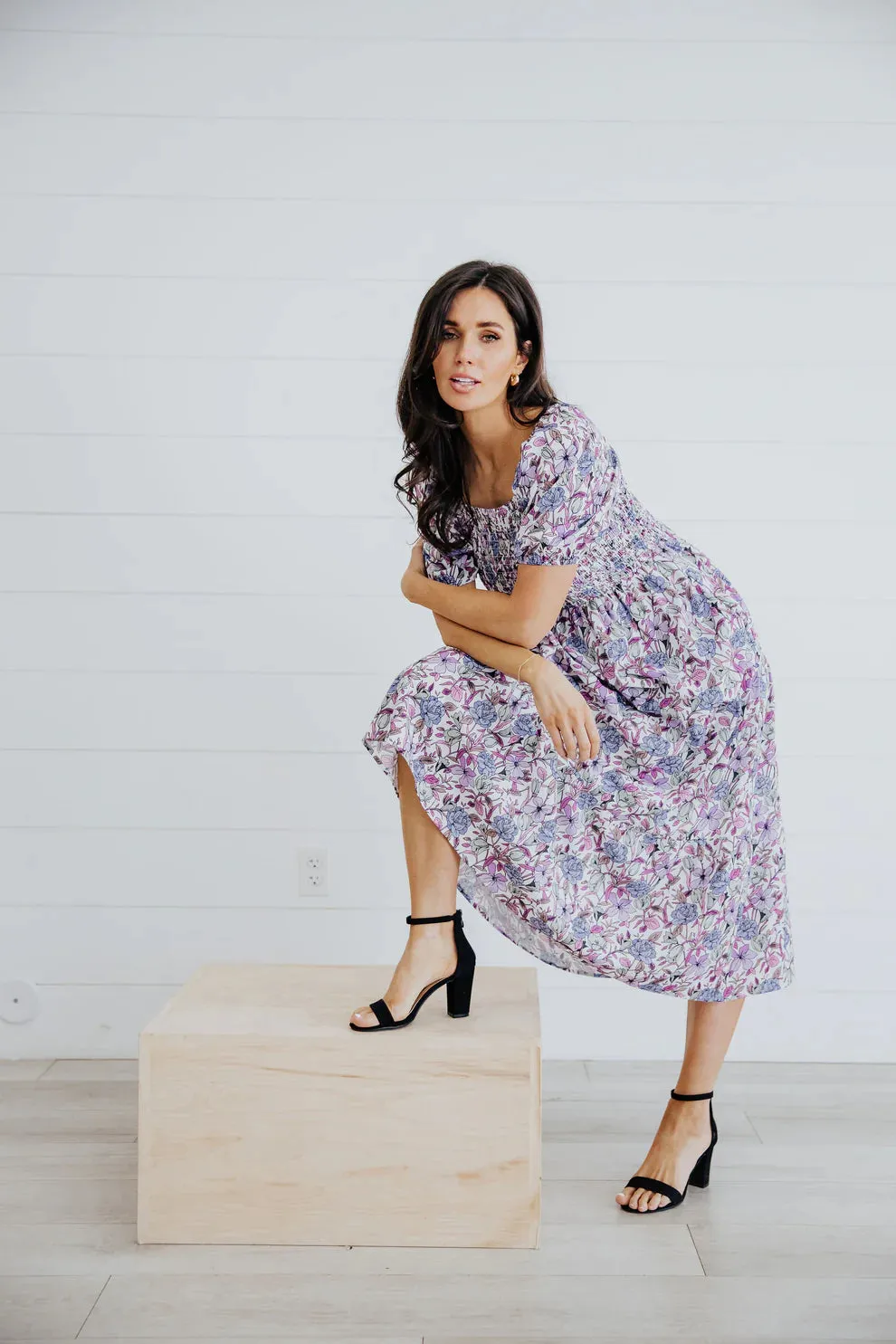 The Indigo Maxi Dress in Painted Posies CLEARANCE/ FINAL SALE